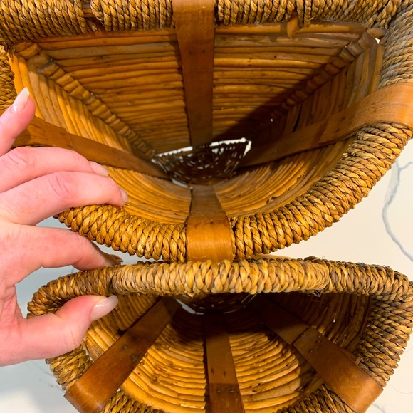 Handmade Magnolia Farms (Market) Farmhouse Hanging Willow Door Baskets - Picture 11 of 14